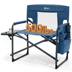 Portal 27" Director Camping Chair With Cooler, Oversized, Blue. Fixed Price $219.35.