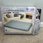 Vintage Intex Air Bed 75X54X5 Full Size #68781 Wave-beam Green 1997 Open Box. Fixed Price $40.00.