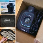 Coleman Quickbed Single High Airbed (twin)(used) W/intex Quickfill Pump (w/box). Fixed Price $16.00.