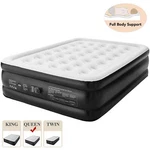 18 Inch Air Bed Inflatable Mattress Built-in Pump Queen Size Black Guest Blow Up. Fixed Price $129.95.