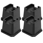 4 Pack 3 Inch Heavy Duty Bed Risers Furniture Lifts For Caster Wheels Posts. Fixed Price $33.25.