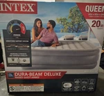 Intex Dura Beam Pillow Rest Queen Airbed Internal Electric Pump. Never Opened. Fixed Price $60.00.