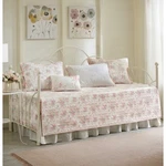 Madison Park 6 Piece Day Bed Cover Set Floral Rose Embroidered Quilted. Fixed Price $69.90.