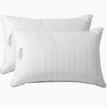 Martha Stewart Hotel Collection Bed Pillows 100% King Size Set Of 2, White. Fixed Price $100.34.