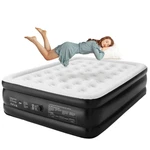 18 Inch Queen Size Air Mattress With Built-in-pump, Black. Fixed Price $89.18.