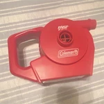 Coleman Quickpump Rechargeable Camping Inflator Air Pump, Red Plastic, Working. Fixed Price $25.00.