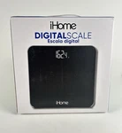 Ihome Digital Bathroom Scale Glass Body Weight 397 Black New. Fixed Price $16.99.