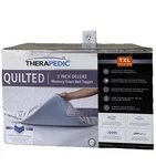 Therapedic Twin Xl Memory Foam Mattress Topper 3 Cooling Gel Quilted Dorm Bed. Fixed Price $89.99.
