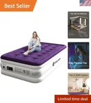 Waterproof Twin Air Mattress With Silent Built-in Pump Perfect For Travel. Fixed Price $114.99.
