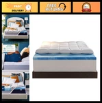 4" Dual Layer Memory Foam Mattress Topper, Twin Size, Cooling Gel & Pillow. Fixed Price $175.99.