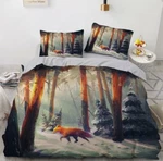 3D Forest Fox ZHUA19515 Bed Pillowcases Quilt Duvet Cover Set Queen King Zoe. Fixed Price $71.50.