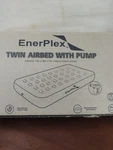 Enerplex Twin Double High Air Mattress With Built Pump. Fixed Price $80.00.