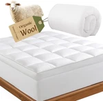 Ultimate Comfort 2000GSM Merino Wool Queen Mattress Topper. Fixed Price $144.00.