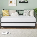 Twin Size Metal Daybed With Trundle ,modern Sofa Heavy Duty Bedroom. Fixed Price $135.84.