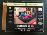 Northwest Territory Valvet-finish Air Bed Double. Fixed Price $30.00.