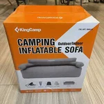 Kingcamp Camping Inflatable Gray Double Sofa Indoor/outdoor Brand New Sealed. Fixed Price $124.95.