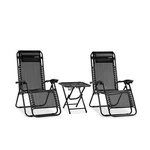 Serenelife Steel/textilene Fabric Anti-slip Zero-gravity Chair W/table. Fixed Price $160.99.