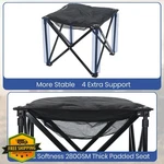 Xplrkamp Padded Camping Stool 18" Black 500LB Storage Bag. Fixed Price $134.99.