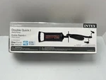 Intex Double Quick Hand Air Pump Small Large Pinch Boston Valve Open Box. Fixed Price $12.50.