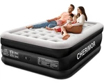 "cherimor Queen Air Mattress With Built-in Pump, 18"" Raised Comfort, 48HR Leak-. Fixed Price $49.99.