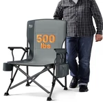 Camping Chair Folding High Back Heavy Duty 500LB Grey Large Timber Ridge Adults. Fixed Price $154.99.