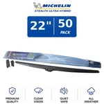 Michelin Stealth Ultra Hybrid Wiper Blade Set 22" Dual-force Clarity 50-PACK. Fixed Price $149.95.