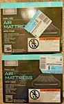 Living Solutions Twin Size Inflatable Air Mattress Bed With Electric Pump 2 Pack. Fixed Price $54.78.