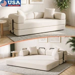 3 Seater Sleeper Sofa Bed Couch Convertible Pull-out + Side Pockets Washable. Fixed Price $239.99.