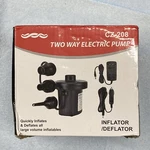 Two Way Electric Air Pump CZ-208 Open Box Damaged Car Wall 12V 110. Fixed Price $18.99.