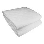 Quilted Cotton Blend Mattress Pad, Twin 39X75", Fitted Contour, 15" Deep Pocket. Fixed Price $29.99.