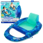 Elite Spring Recliner Pool Lounge Chair, Inflatable Floats With Fa.... Fixed Price $70.47.