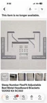Sleep Number Flexfit Adjustable Bed Metal Headboard Brackets 122052 Kit SC360. Fixed Price $39.99.
