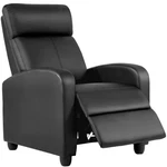 Relaxing Recliner Chair - Black Living Room, Home Theater Single. Fixed Price $172.27.