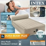 Intex Dura-beam Headboard Queen Airbed Beige Used. Fixed Price $65.00.