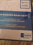 Better Bedder Headband Queen 60X80HOLD Sheets In Place New. Fixed Price $39.00.