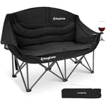 Kingcamp Double Camping Chair, Oversized Heavy Loveseat L, 2 Person Black. Fixed Price $179.60.