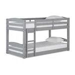 Dorel Living Sierra Twin Over Floor Bunk Bed Gray Wood Convertible New. Fixed Price $400.00.
