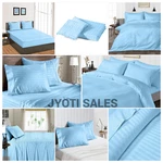 Select Bedding Set - Sheets/duvet Covers/bed Skirt/pillow Case Sky Blue Stripes. Fixed Price $97.46.