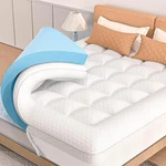 Alwyn Home 3 In. Pillow Topper And Cooling Gel Memory Foam Mattress King. Fixed Price $123.16.