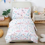 Perfemet Girls Floral Comforter Set 4 Pieces Flower Bedding Twin .... Fixed Price $51.76.