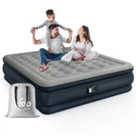 Idoo WMT-028-GY 18" Inflatable King Size Air Mattress With Built-in Pump. Fixed Price $118.00.