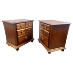 Traditional American Broyhill Cherry Wood 2 Drawers Nightstand, Pair. Fixed Price $850.00.