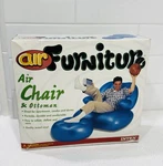 Intex Furniture 90S Blue Chair + Ottoman Vtg Y2K Vintage Millennial. Fixed Price $89.99.