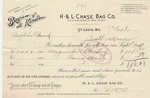 U.s. & Chase Bag Co. 1903 St Louis. Imp.,manfs.,dealers Paid Invoice RF43804. Fixed Price $11.86.