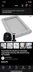 Hugbino Inflatable Toddler Travel Bed - Kids Air Mattress W Hand Pump Portable. Fixed Price $62.00.