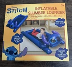 Disney Stitch Inflatable Twin Mattress Blue Portable W/ Safety Bumpers Bnib. Fixed Price $35.00.