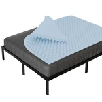 Treaton, 3-INCH Premium Convoluted Gel Memory Foam Toppers Enhanced Comfort. Fixed Price $75.93.