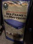 Ozark Trail Queen Collapsible Folding Steel Bed Frame & Air Mattress Camping. Fixed Price $120.00.