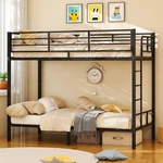 Twin Over Bunk Bed Heavy Duty Metal Frame For Adults Teens Black. Fixed Price $134.99.