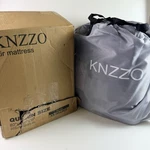 Knzzo Queen Air Mattress 18" Elevated Inflatable Bed W Built-in Pump. Fixed Price $39.87.